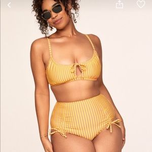 Adore Me Lane swim top (M) and bottom (L)